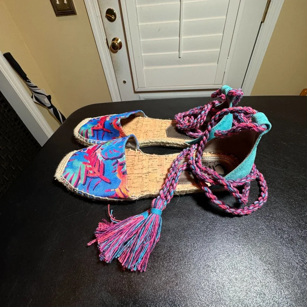 Circus Sam Edelman size 8 lenora ankle wrap espadrille